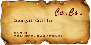 Csurgai Csilla névjegykártya